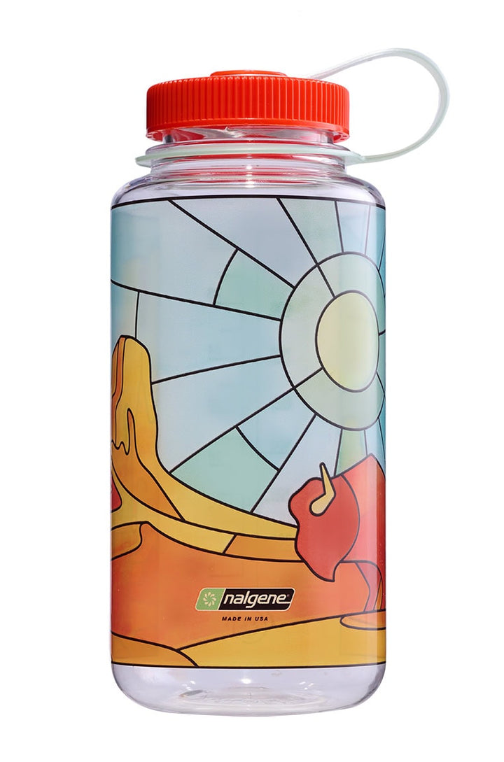 32oz Wide Mouth Stained Glass Print Bottles S6