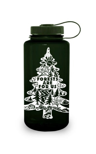 32oz Wide Mouth “Public Lands: Forests Are for Us” Bottle Q8